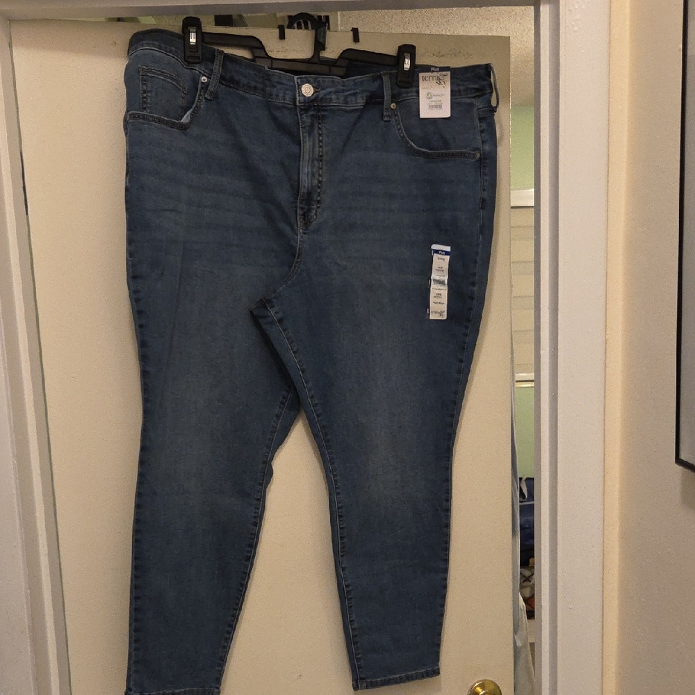 Terra & Sky Women's Skinny Jeans - Blue